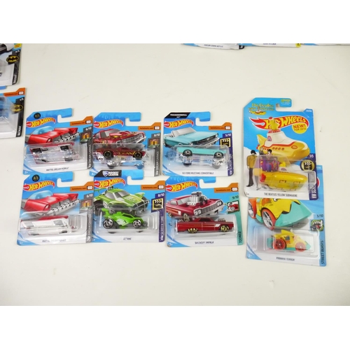 1113 - 55 x carded Mattel Hot Wheels diecast vehicles