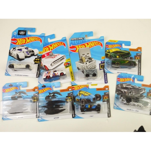 1113 - 55 x carded Mattel Hot Wheels diecast vehicles