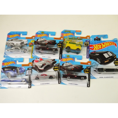 1113 - 55 x carded Mattel Hot Wheels diecast vehicles