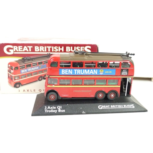 1117 - 10 boxed Atlas Editions Great British Buses diecast models, all appear to be in good condition.