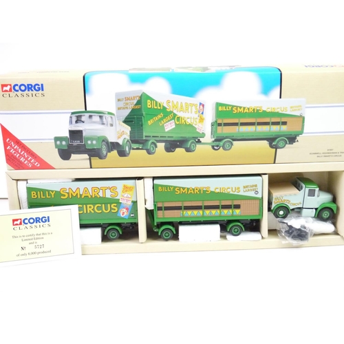 1118 - Eight boxed Corgi diecast to include Past & Present Ltd. Ed. Volvo Rigid Lorry & Commer Flatbed with... 