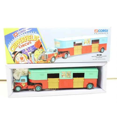 1118 - Eight boxed Corgi diecast to include Past & Present Ltd. Ed. Volvo Rigid Lorry & Commer Flatbed with... 