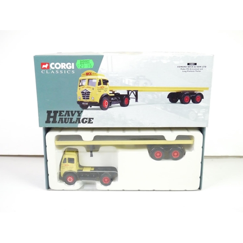 1118 - Eight boxed Corgi diecast to include Past & Present Ltd. Ed. Volvo Rigid Lorry & Commer Flatbed with... 