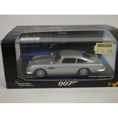 1122 - Seven boxed Corgi diecast James Bond vehicles to include four x Aston Martin D.B.5 ( 2 x 04206, CC03... 