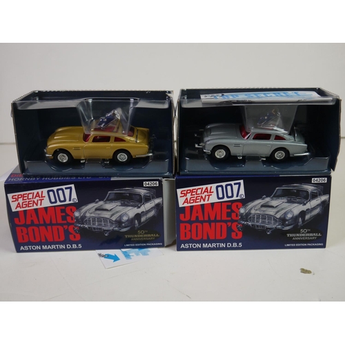 1122 - Seven boxed Corgi diecast James Bond vehicles to include four x Aston Martin D.B.5 ( 2 x 04206, CC03... 