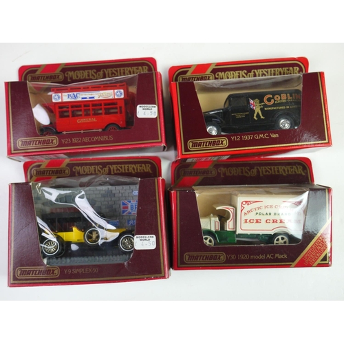 1124 - 14 x Matchbox Models of Yesteryear diecast to include D. 301, Y-2, 2 x  Y-3, Y-6 1920 Voitures Depom... 