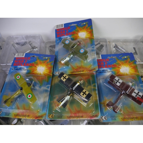 1126 - Collection of 59 boxed/bubbled diecast model planes to include 54 Del Prado Aircraft of the Aces (mo... 