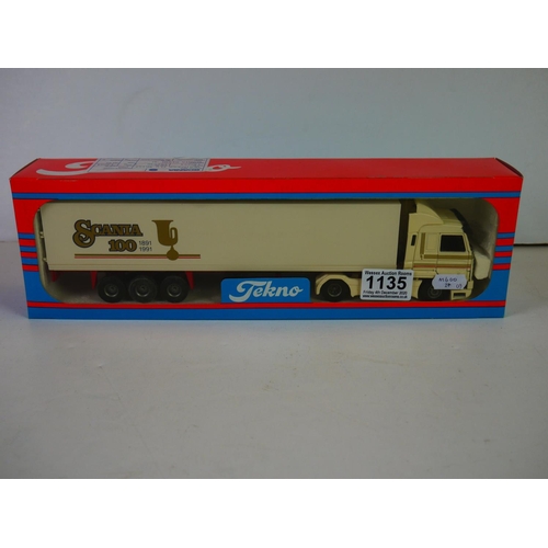 1135 - Two boxed 1/50 Tekno diecast haulage models featuring The Deutschland Collection 11 12/1998 Willi Be... 