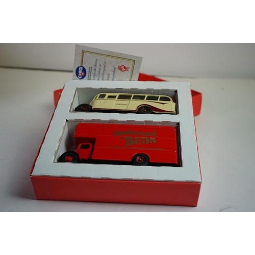 1176 - Collection of boxed diecast model sets, to include ltd edition Corgi York Fair 225 Years, 100 Years ... 