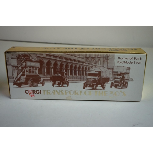 1176 - Collection of boxed diecast model sets, to include ltd edition Corgi York Fair 225 Years, 100 Years ... 