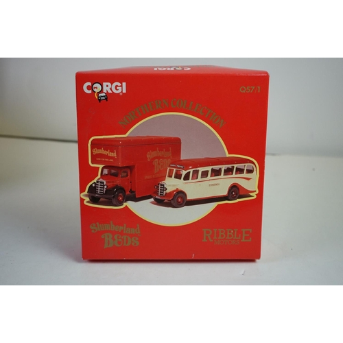 1176 - Collection of boxed diecast model sets, to include ltd edition Corgi York Fair 225 Years, 100 Years ... 