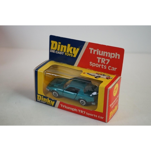 1182 - Five boxed diecast models to include Dinky 282 Land Rover Fire Appliance x2, 211 Triumph TR7 Sports ... 