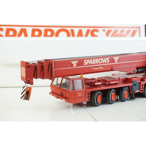 1226 - Boxed 1/50 Conrad 2077 250 GMT Telescopic Crane, some paint loss mainly to edges/corners but gd over... 