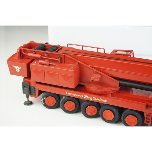 1226 - Boxed 1/50 Conrad 2077 250 GMT Telescopic Crane, some paint loss mainly to edges/corners but gd over... 