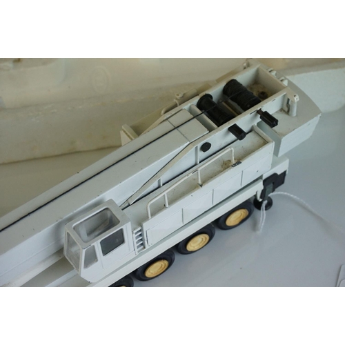 1227 - Tow boxed 1/50 Conrad 2077 Krupp 250 GMT Telescopic Crane diecast models, one Sparrows/Krupp and one... 