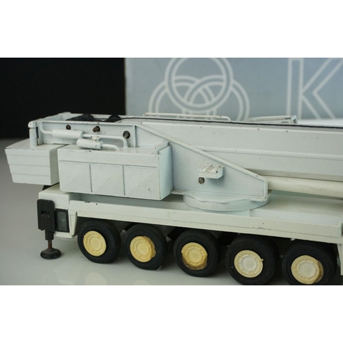 1227 - Tow boxed 1/50 Conrad 2077 Krupp 250 GMT Telescopic Crane diecast models, one Sparrows/Krupp and one... 