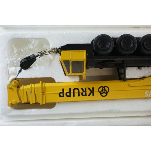 1227 - Tow boxed 1/50 Conrad 2077 Krupp 250 GMT Telescopic Crane diecast models, one Sparrows/Krupp and one... 