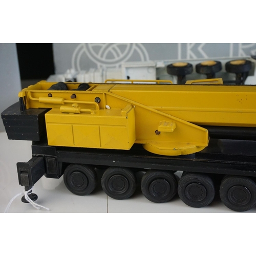 1227 - Tow boxed 1/50 Conrad 2077 Krupp 250 GMT Telescopic Crane diecast models, one Sparrows/Krupp and one... 