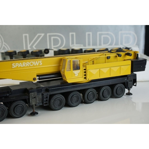 1227 - Tow boxed 1/50 Conrad 2077 Krupp 250 GMT Telescopic Crane diecast models, one Sparrows/Krupp and one... 