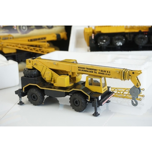 1230 - Three boxed 1/50 Conrad Liebherr diecast construction models to include 2079 LTM 1060, 3076 LTM  103... 