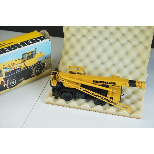 1230 - Three boxed 1/50 Conrad Liebherr diecast construction models to include 2079 LTM 1060, 3076 LTM  103... 