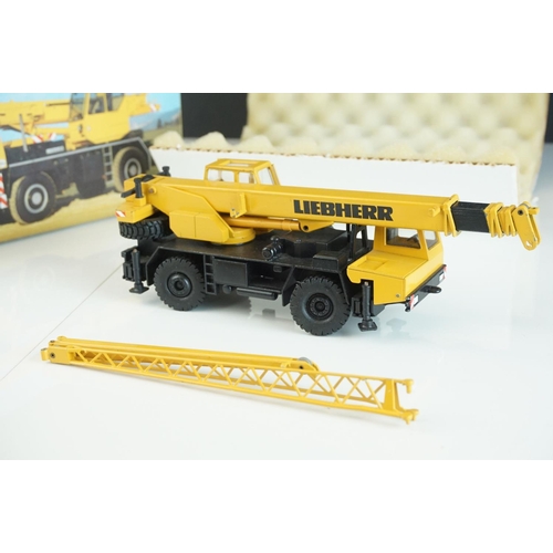 1230 - Three boxed 1/50 Conrad Liebherr diecast construction models to include 2079 LTM 1060, 3076 LTM  103... 