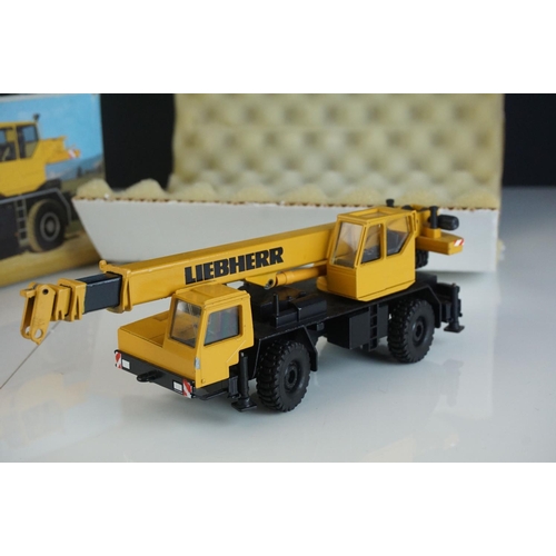 1230 - Three boxed 1/50 Conrad Liebherr diecast construction models to include 2079 LTM 1060, 3076 LTM  103... 