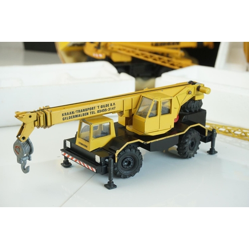 1230 - Three boxed 1/50 Conrad Liebherr diecast construction models to include 2079 LTM 1060, 3076 LTM  103... 