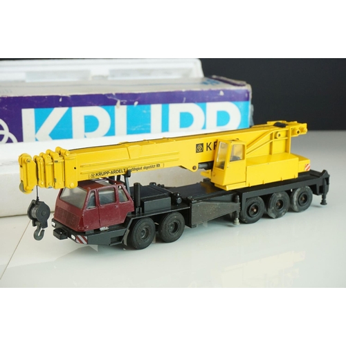 1231 - Three boxed 1/50 Krupp diecast construction models to include Conrad / Gescha 3070 Krupp-Ardelt 80 G... 