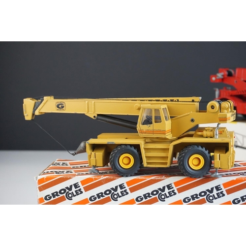 1234 - Four boxed NZG 1/50 NZG Grove diecast construction models to include 380 TM 9120, 149 RT755, 178 RT ... 