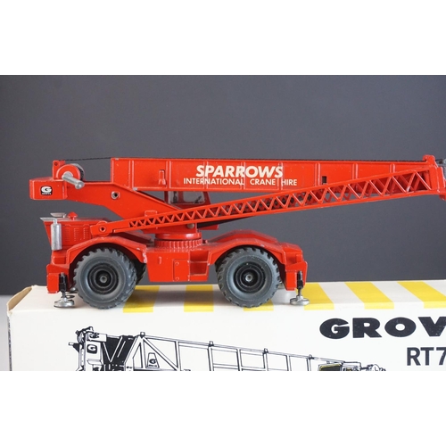 1234 - Four boxed NZG 1/50 NZG Grove diecast construction models to include 380 TM 9120, 149 RT755, 178 RT ... 