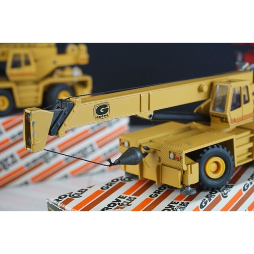 1234 - Four boxed NZG 1/50 NZG Grove diecast construction models to include 380 TM 9120, 149 RT755, 178 RT ... 