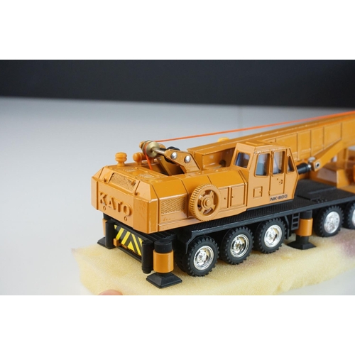 1235 - Two boxed 1/50 diecast construction models to include Kato NK800 Fully Hydraulic Truck Crane and NZG... 