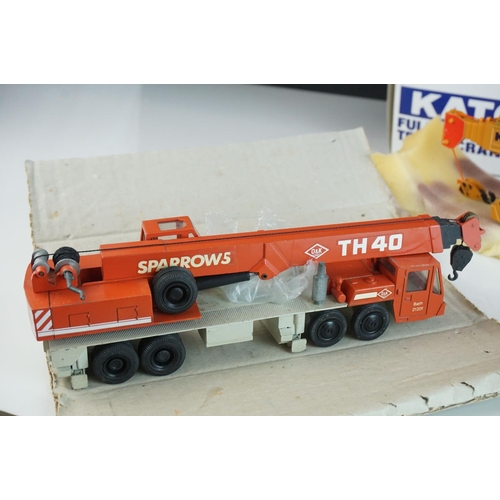 1235 - Two boxed 1/50 diecast construction models to include Kato NK800 Fully Hydraulic Truck Crane and NZG... 