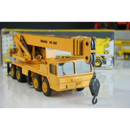 1236 - Four boxed  NZG1/50 diecast construction models to include Demag HC170 Sparrows, Demag HC130, Demag ... 