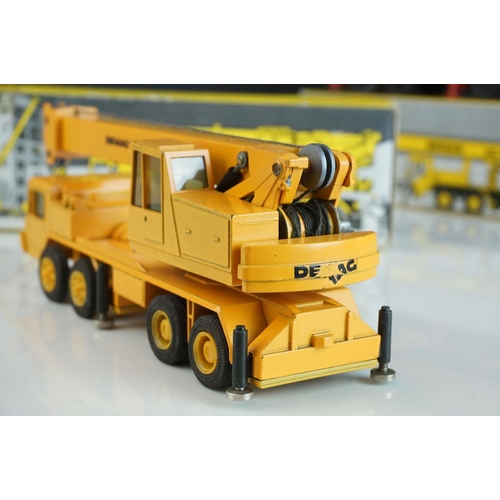 1236 - Four boxed  NZG1/50 diecast construction models to include Demag HC170 Sparrows, Demag HC130, Demag ... 