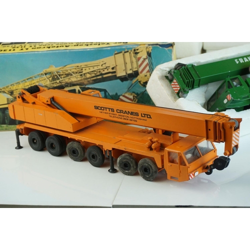 1238 - Four boxed Conrad 1/50 Liebherr diecast construction models to include 2831 Liebherr HS881, 2082 LTM... 