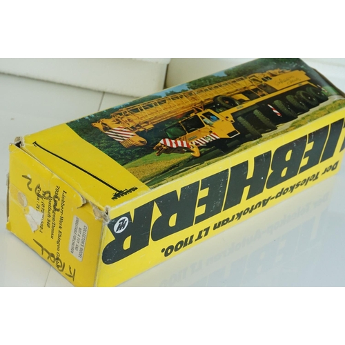 1238 - Four boxed Conrad 1/50 Liebherr diecast construction models to include 2831 Liebherr HS881, 2082 LTM... 