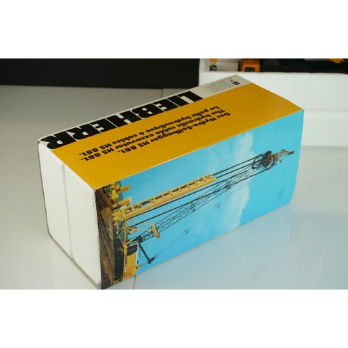 1238 - Four boxed Conrad 1/50 Liebherr diecast construction models to include 2831 Liebherr HS881, 2082 LTM... 