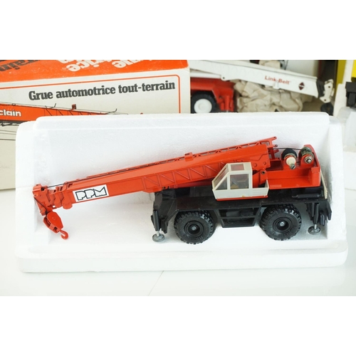 1239 - Three boxed 1/50 diecast construction models to include NZG 318 HSP8060 Hydraulic Crane Link Belt, G... 