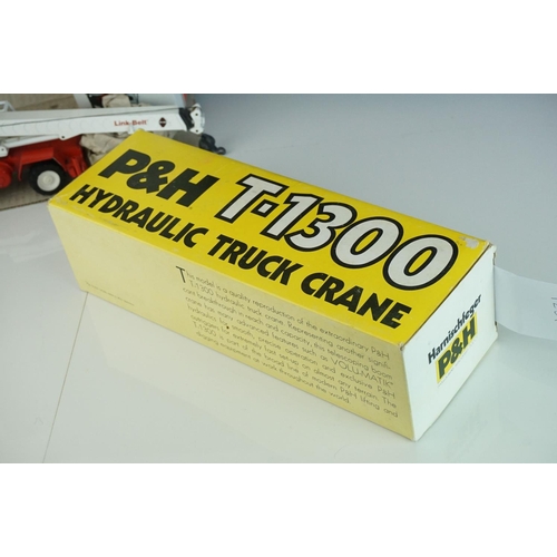 1239 - Three boxed 1/50 diecast construction models to include NZG 318 HSP8060 Hydraulic Crane Link Belt, G... 