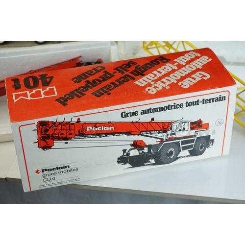 1239 - Three boxed 1/50 diecast construction models to include NZG 318 HSP8060 Hydraulic Crane Link Belt, G... 