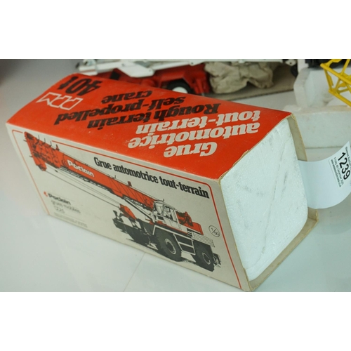 1239 - Three boxed 1/50 diecast construction models to include NZG 318 HSP8060 Hydraulic Crane Link Belt, G... 