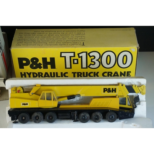 1239 - Three boxed 1/50 diecast construction models to include NZG 318 HSP8060 Hydraulic Crane Link Belt, G... 