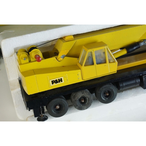 1239 - Three boxed 1/50 diecast construction models to include NZG 318 HSP8060 Hydraulic Crane Link Belt, G... 