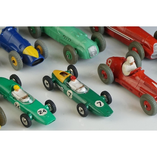 1281 - 11 Original Dinky diecast model all racing cars 23K Talbot Lago, 230 HWM, 2 x 23H Ferrari, 2 x 239 V... 