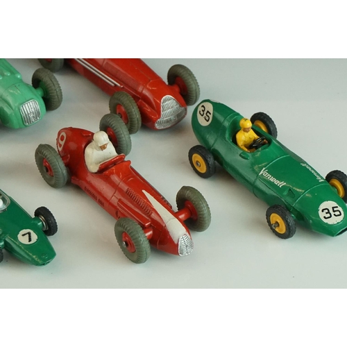 1281 - 11 Original Dinky diecast model all racing cars 23K Talbot Lago, 230 HWM, 2 x 23H Ferrari, 2 x 239 V... 