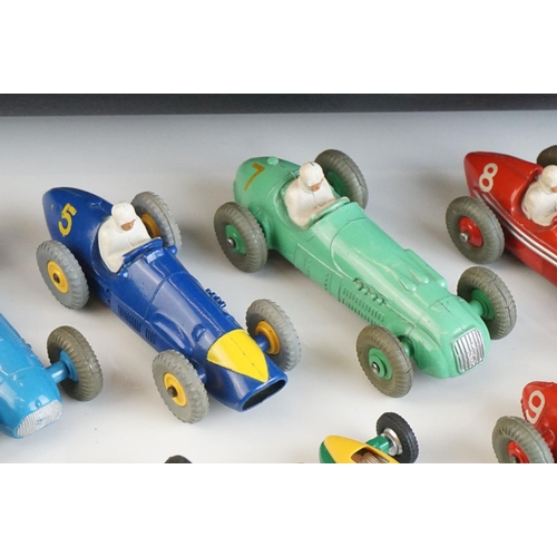 1281 - 11 Original Dinky diecast model all racing cars 23K Talbot Lago, 230 HWM, 2 x 23H Ferrari, 2 x 239 V... 