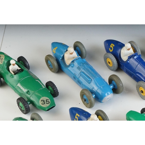 1281 - 11 Original Dinky diecast model all racing cars 23K Talbot Lago, 230 HWM, 2 x 23H Ferrari, 2 x 239 V... 