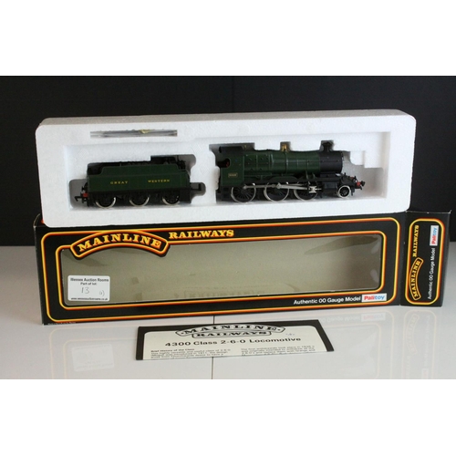 13 - Three boxed Palitoy Mainline OO gauge locomotives to include 37090 43XX Mogul GWR green, 37038 Class... 